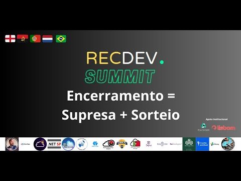 #Live Encerramento #RecDevSummit +  Sorteios
